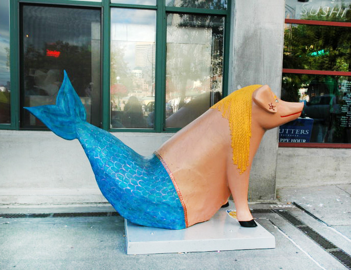 Ecco un porco sirena … pronta per l’estate!
