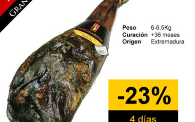 A soli quattro giorni: Grande sconto sul bellota pata negra spalla di prosciutto «Gran Reserva 2010», LA MIGLIORE spalla