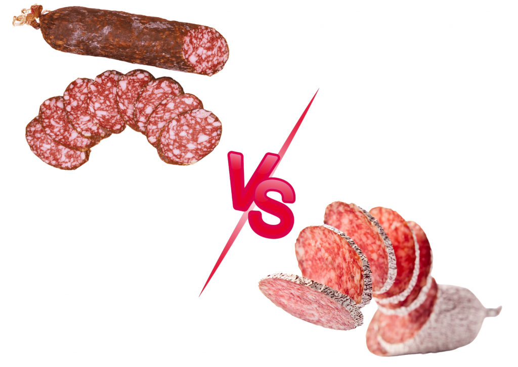 Quali sono le differenze tra salame e salchichon?